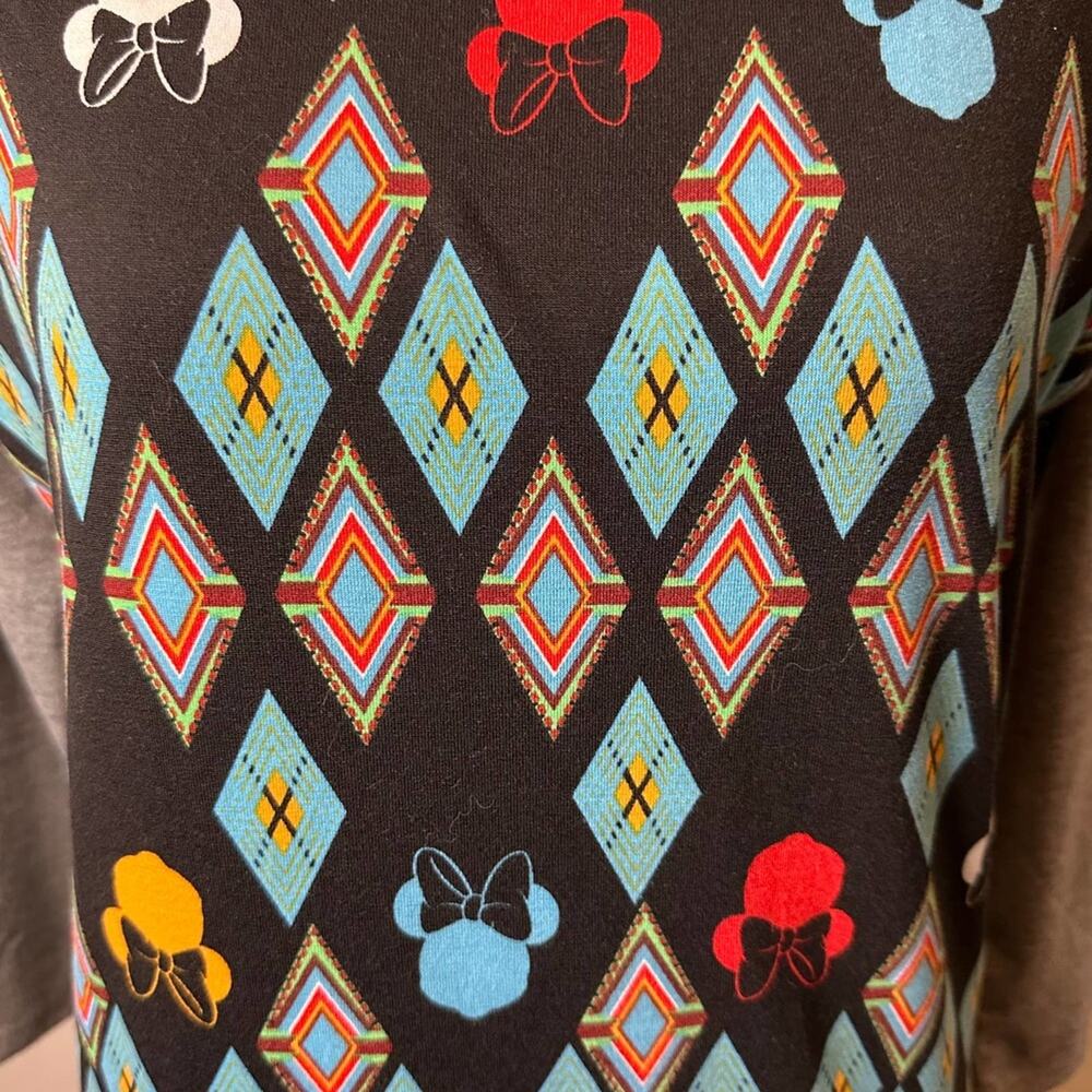LuLaRoe Disney Minnie Mouse Randy Raglan Baseball Tee - Picture 4 of 6